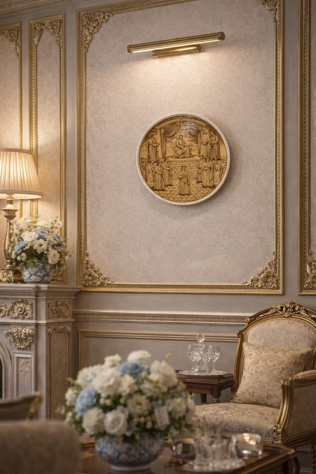 Wall Plate, hanging wall plate, Antique Wall Plate,home decor, Vintage wall hanging , mughal design